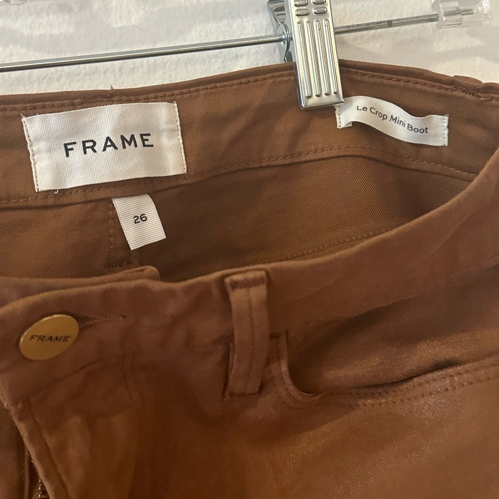Frame - Le Crop Mini Boot - Caramel Coated - Size… - image 3